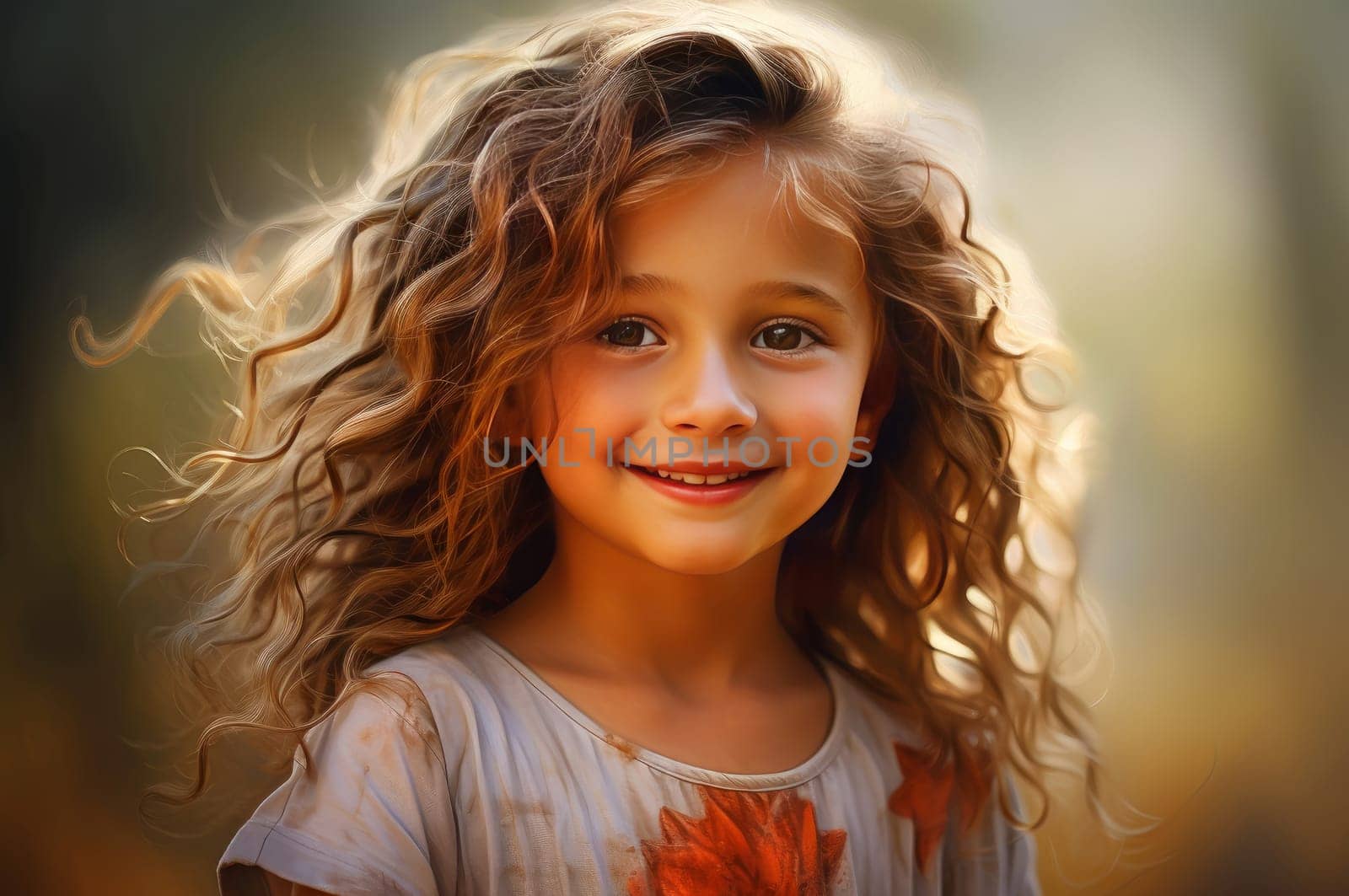 Trendsetting Little fashionable girl. Smile face cute. Generate Ai