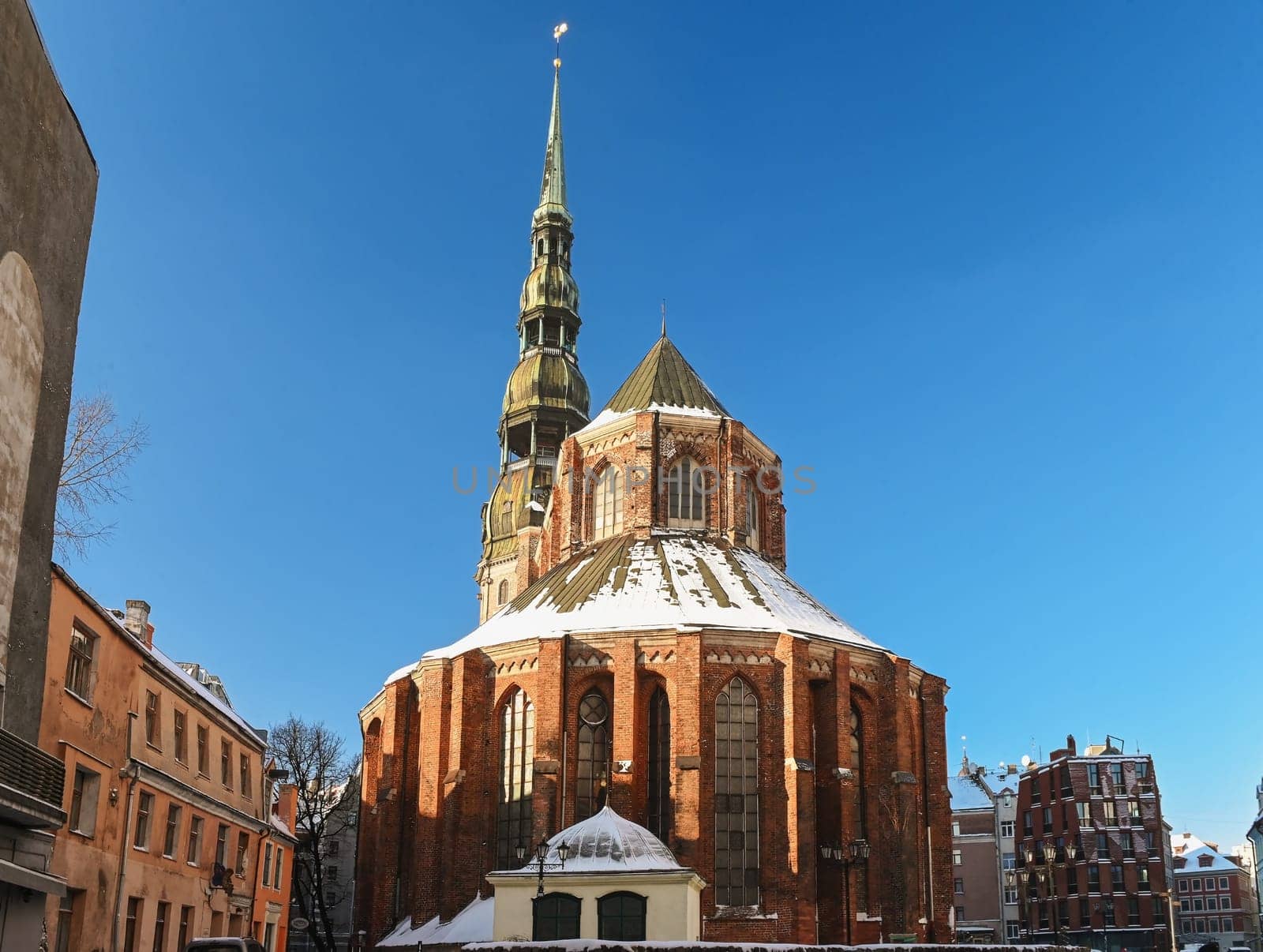 Saint Peter's church in Riga, Latvia. Lutheran church