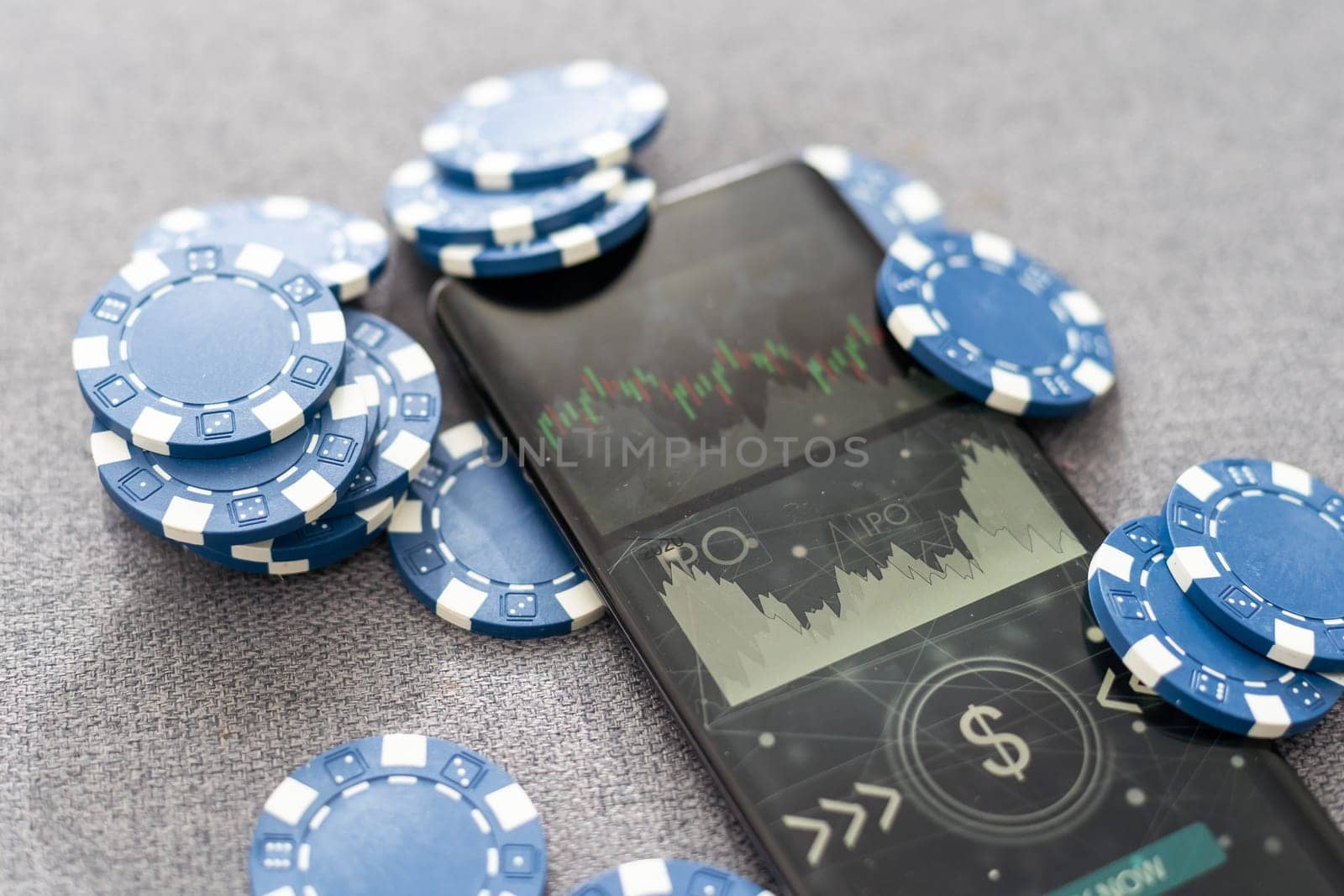 Blue Chip Stock Investment Stock Photo. High quality photo