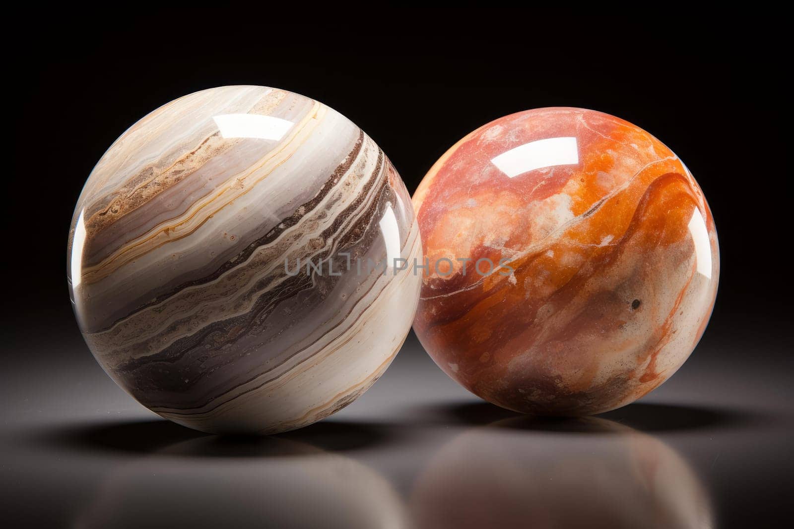 Elegant Natural marble gemstone. Generate Ai by ylivdesign