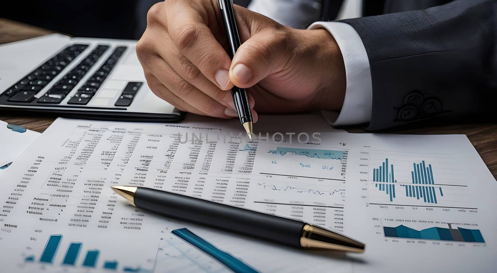 Group of young business people working and communicating together in office. A concept for work, money and employment with modern technology.