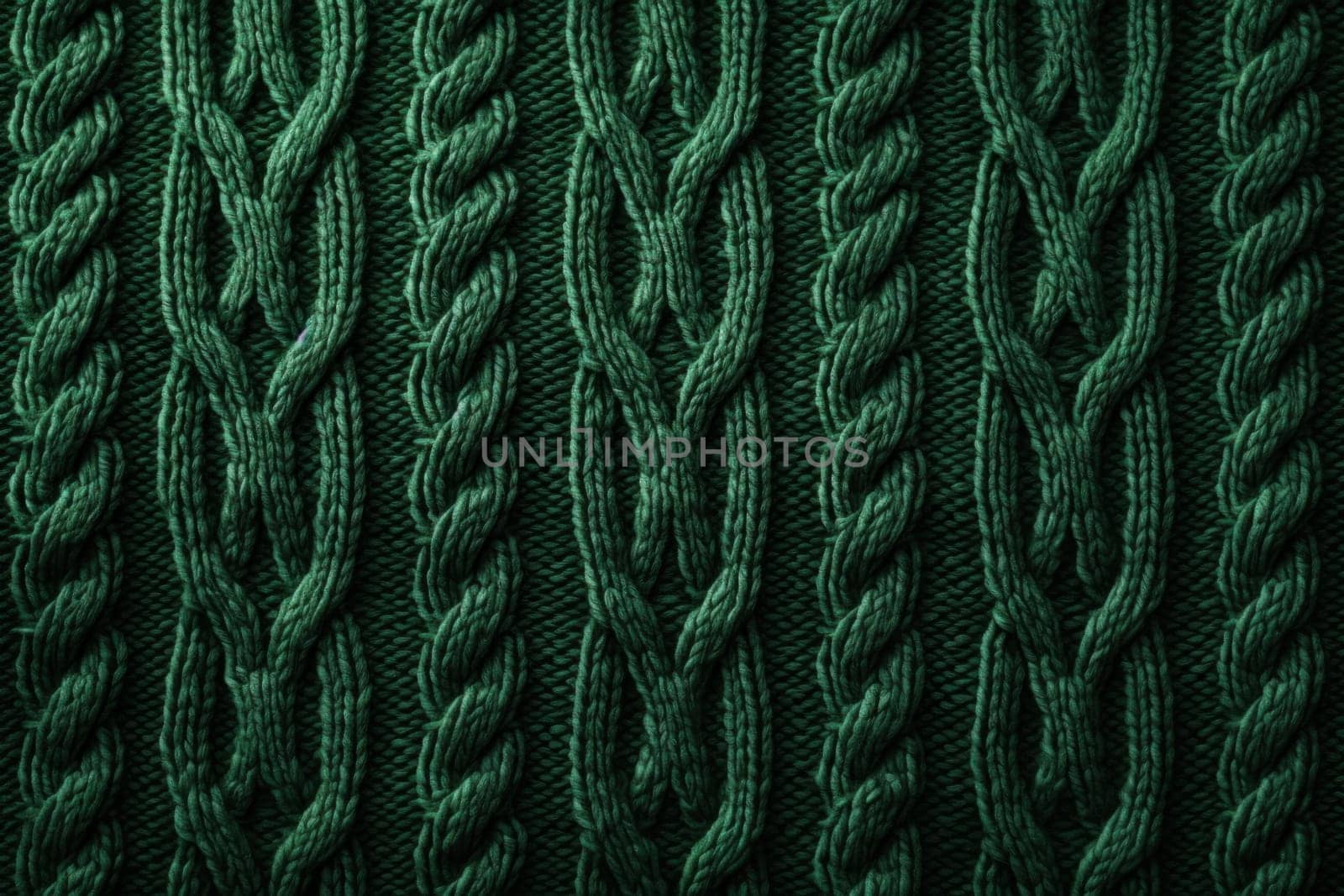 Comfortable Green sweater pattern. Color texture. Generate Ai