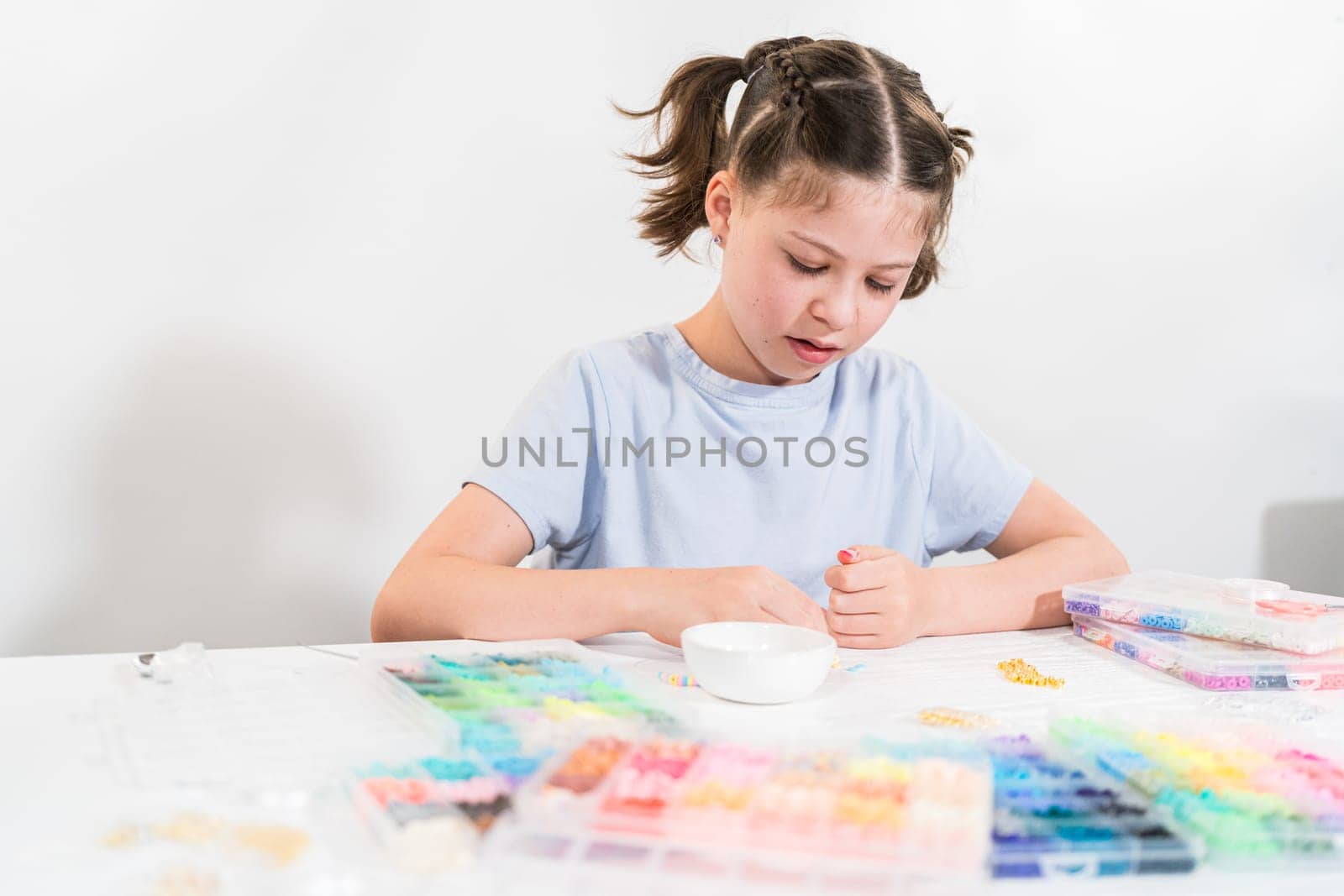 Colorful Clay Beads Set for Creative Kids' Bracelet Making by arinahabich