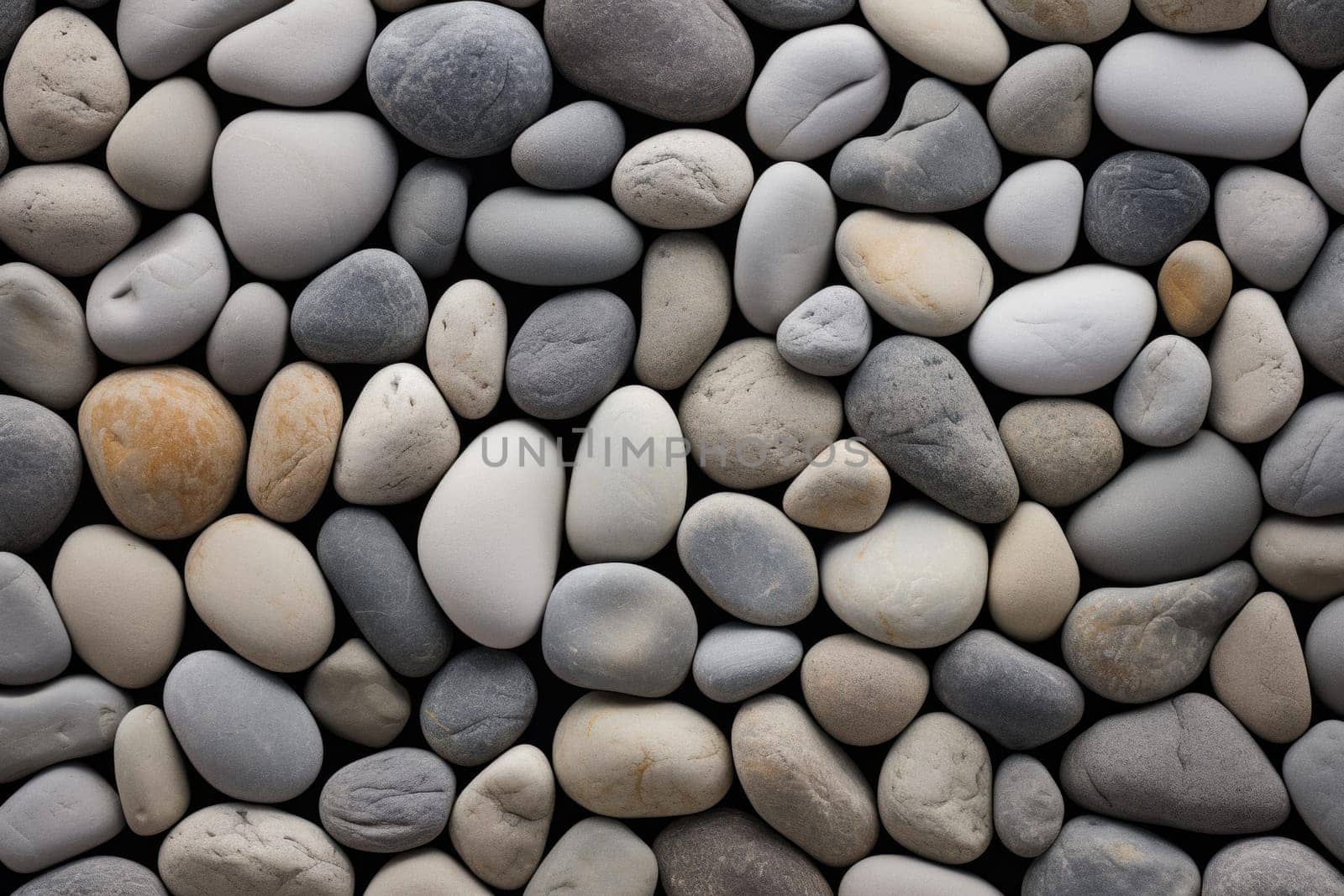 Solid Pebble concrete structure stones. Surface rough material gray structure. Generate Ai