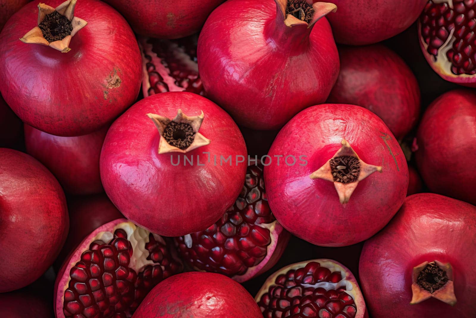 Rich Pomegranate red background. Generate Ai by ylivdesign