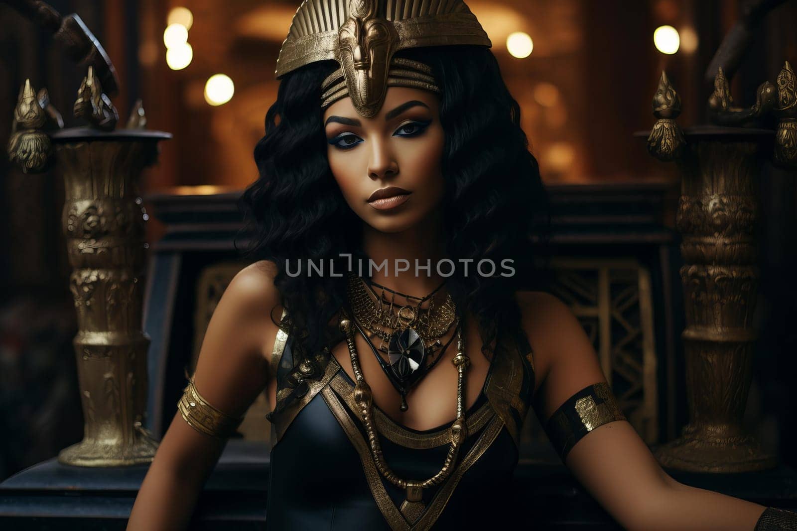 Radiant Cleopatra portrait. Generate Ai by ylivdesign