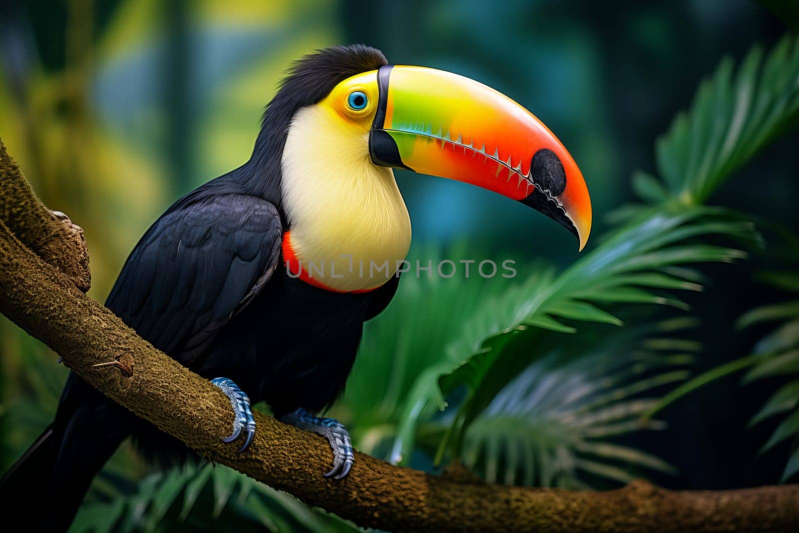 Vibrant Tropical toucan. Generate Ai by ylivdesign