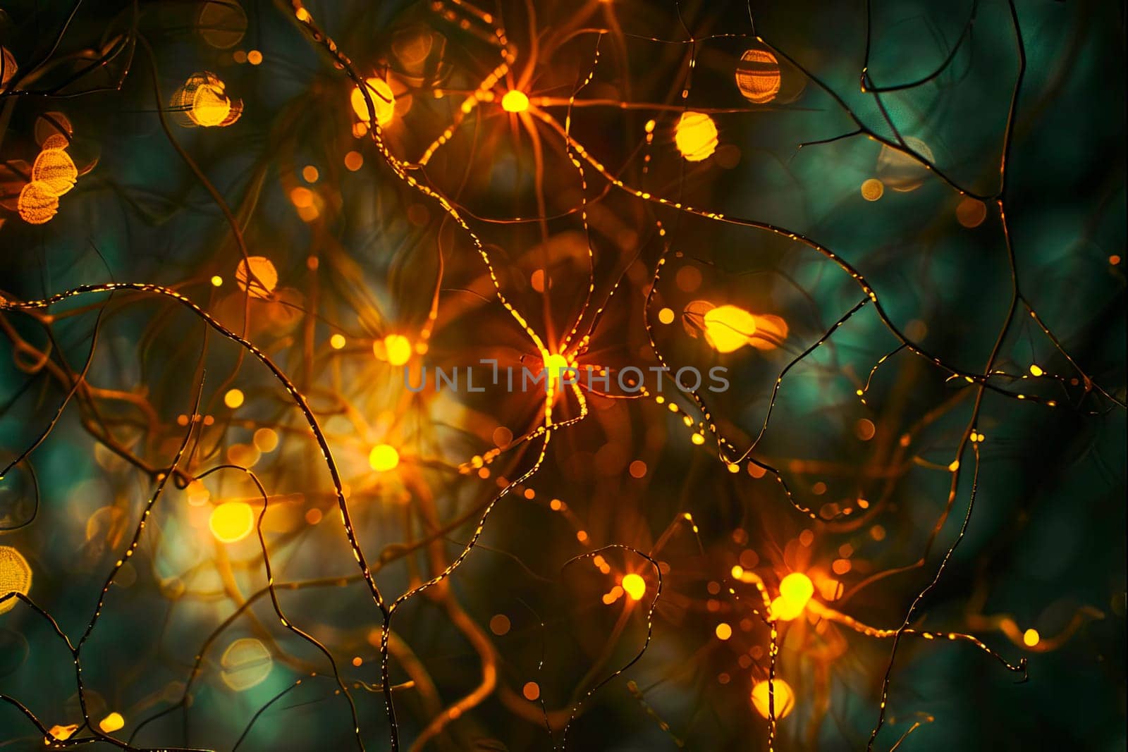 Neurons firing, showcasing the complexity of human brain activity by vladimka