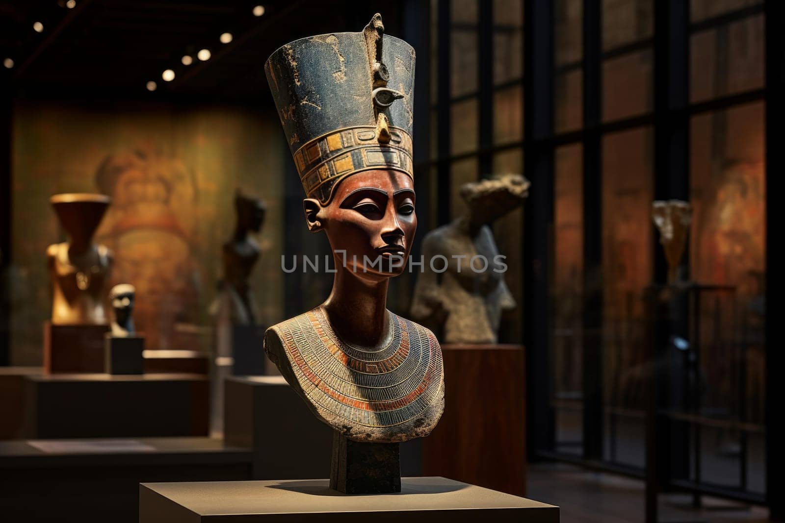 Captivating Queen nefertiti beauty. Generate Ai by ylivdesign