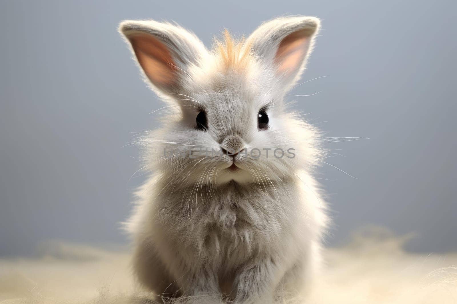 Tiny Cute baby rabbit. Happy pet sweet. Generate Ai