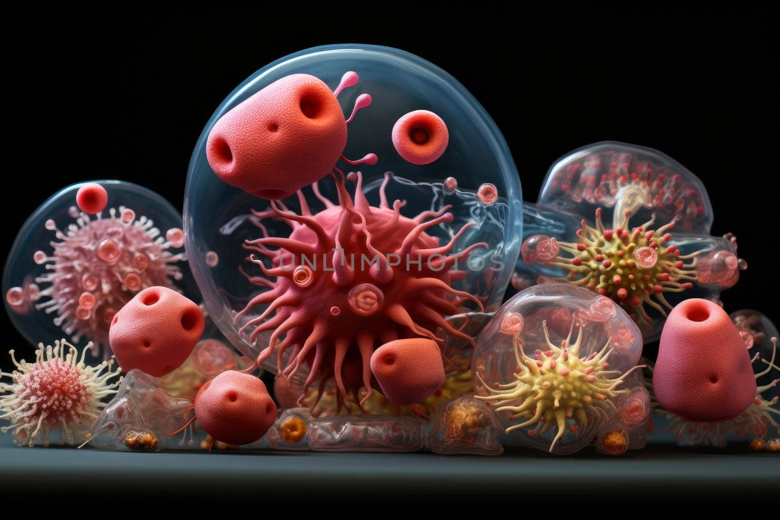 Detailed Realistic bacteria lab. Generate Ai by ylivdesign