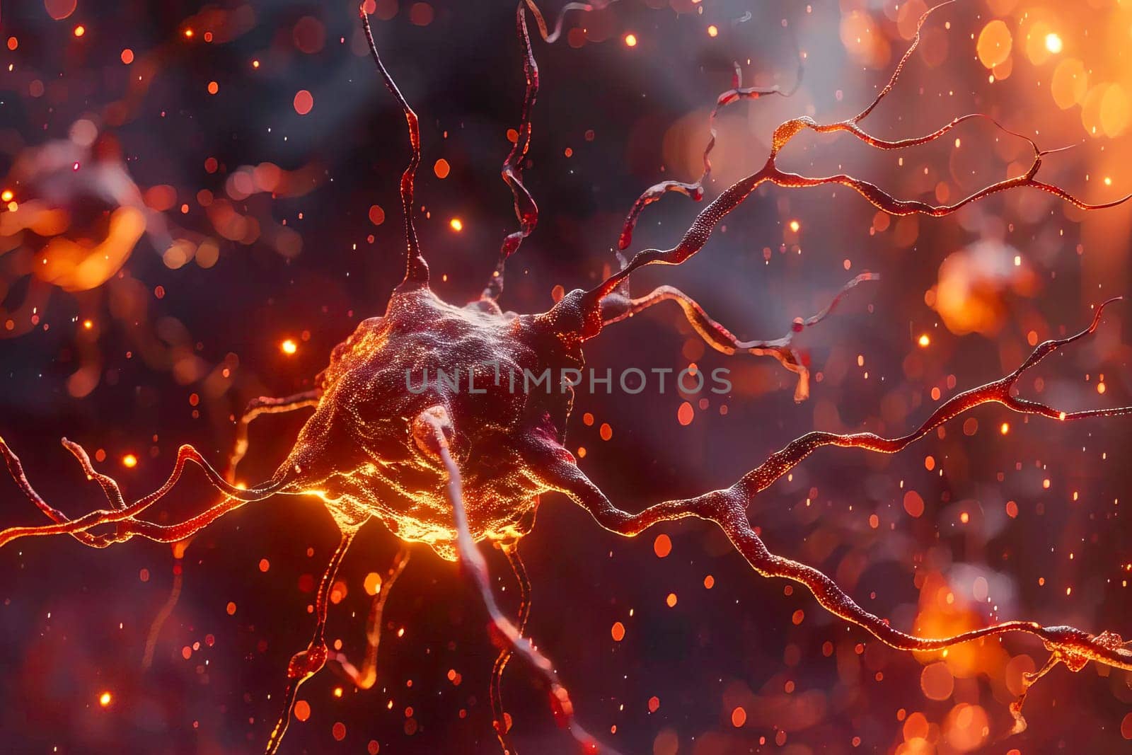 Neurons firing in the human brain by vladimka