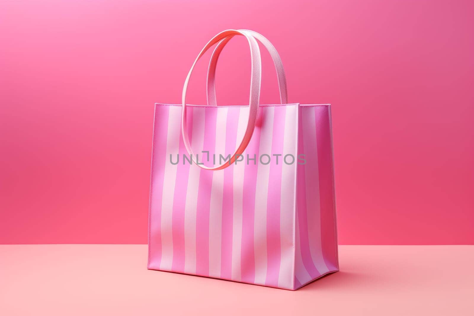 Eco-friendly Paper shopping bag. Craft box shop. Generate Ai