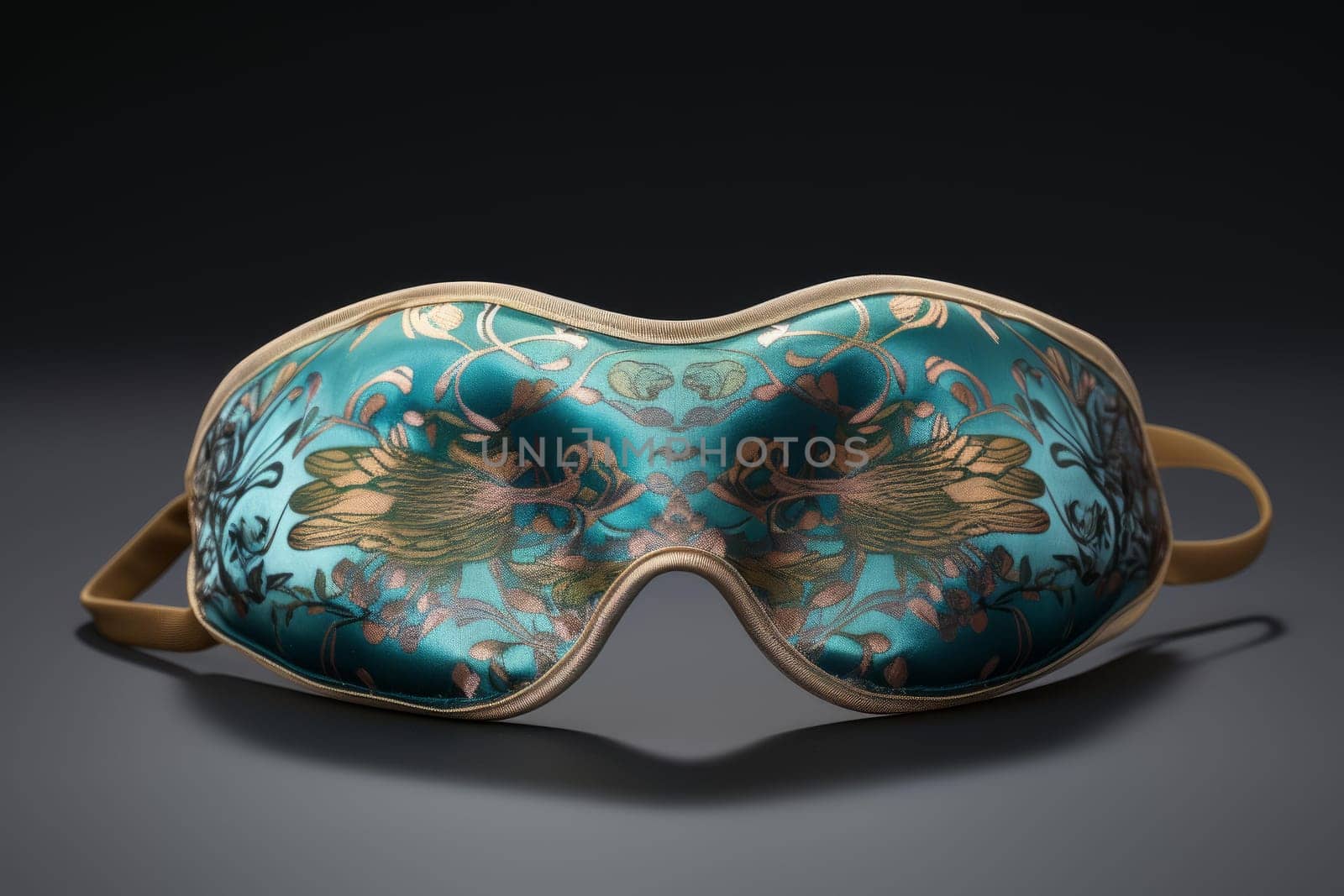 Comfortable Silk sleep mask. Satin sleeping relaxation eyes accessory. Generate ai