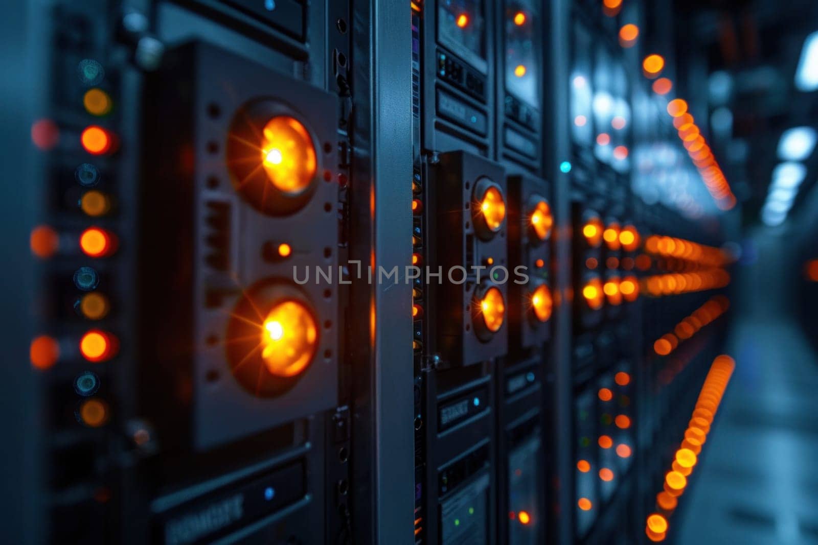Array of Servers in Data Center by but_photo