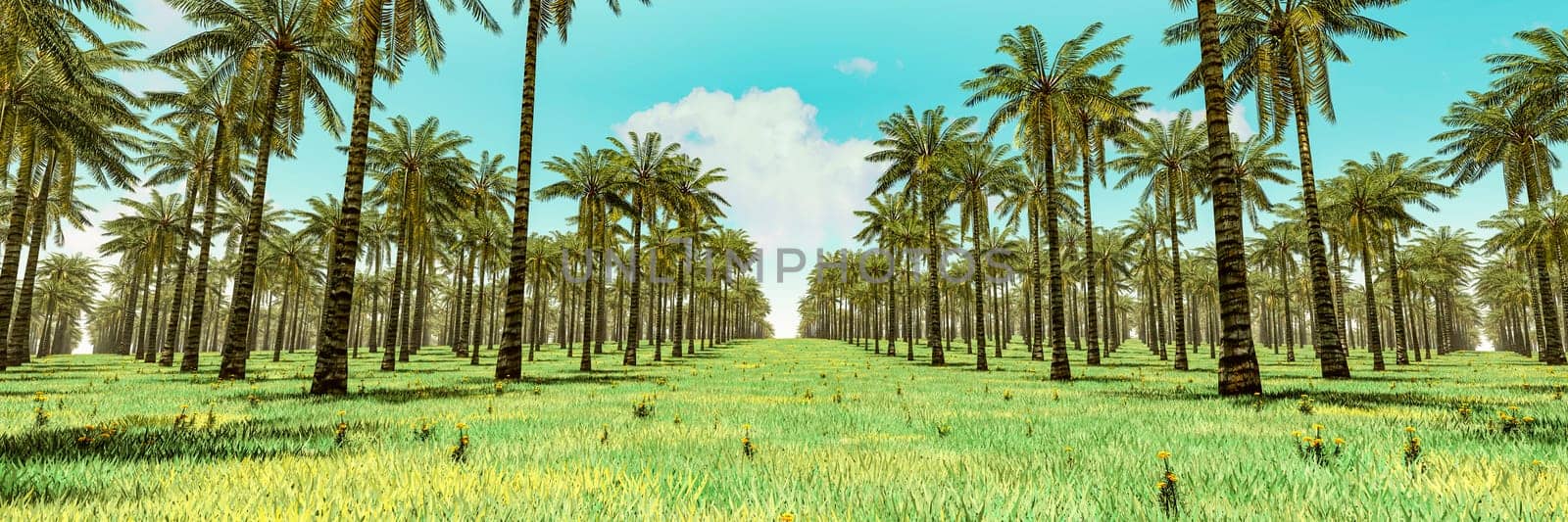 Endless Palm Trees Swaying on a Tropical Plantation by Juanjo39