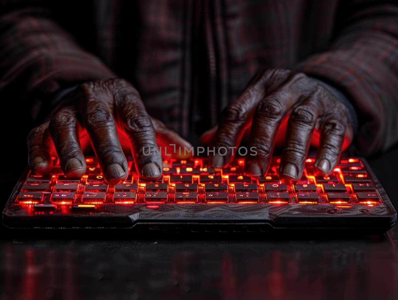 Person Typing on Keyboard by but_photo