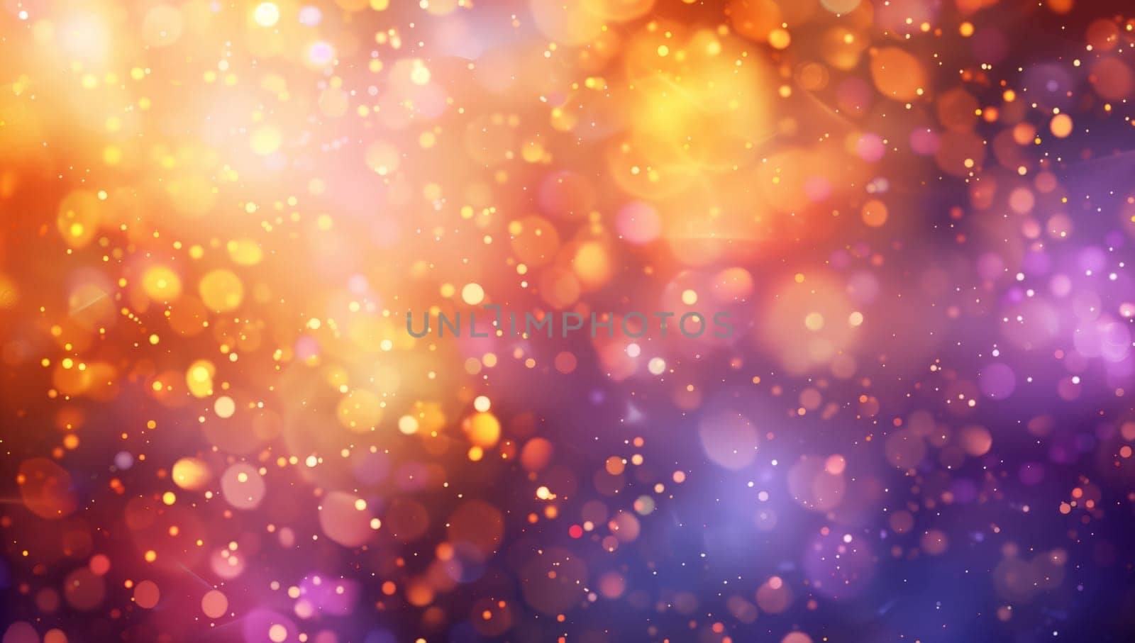 A mesmerizing blurry picture of a purple and orange background, resembling an astronomical object in space. The vibrant lights create an artistic pattern, blending science and art