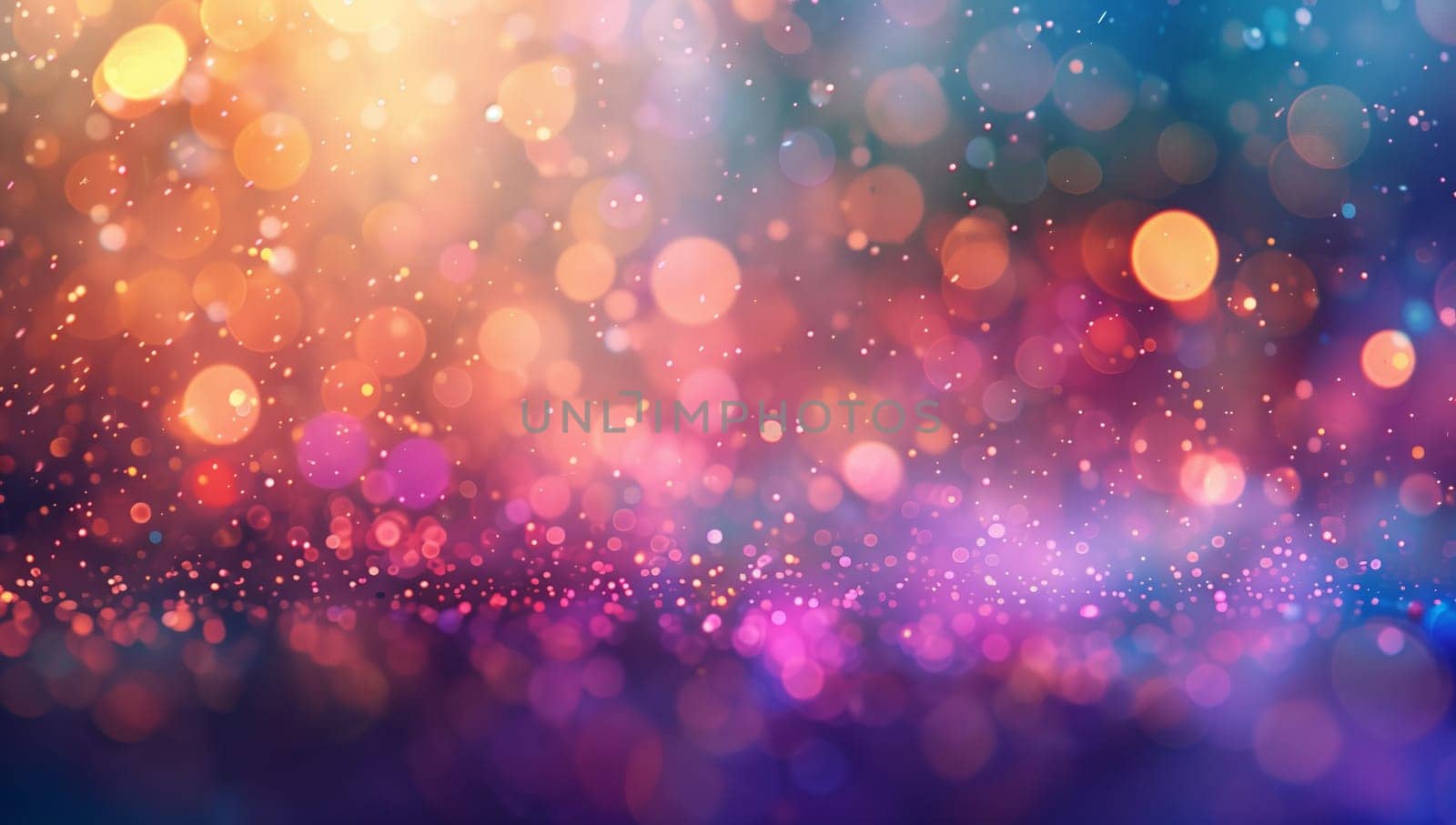 A vibrant photo of a blurry background featuring shades of purple, magenta, and electric blue lights. The pattern creates an entertaining and astronomical event