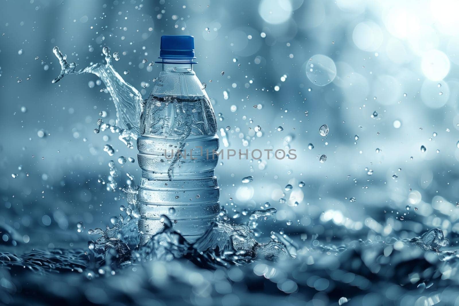 Drinking water splashes on the ground, creating a fluid atmosphere by richwolf