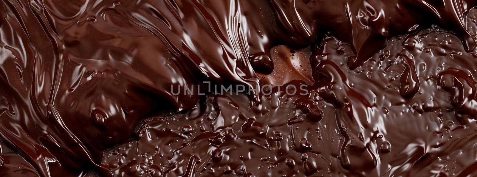 a close up of melted chocolate on a table by richwolf