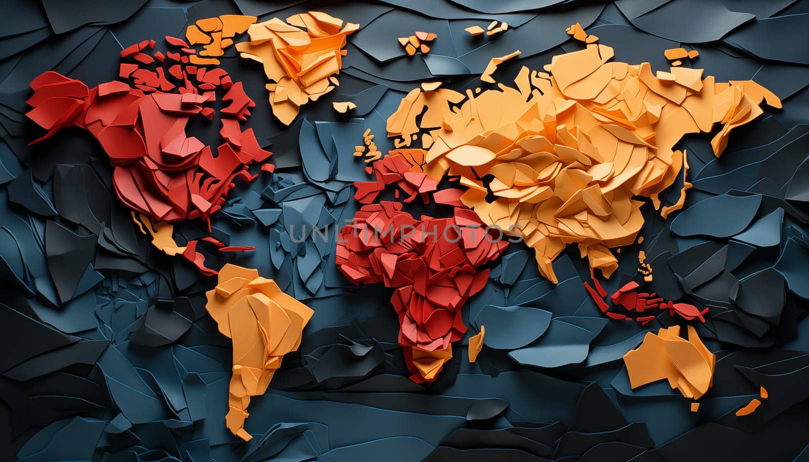 World map - abstract background by Nadtochiy