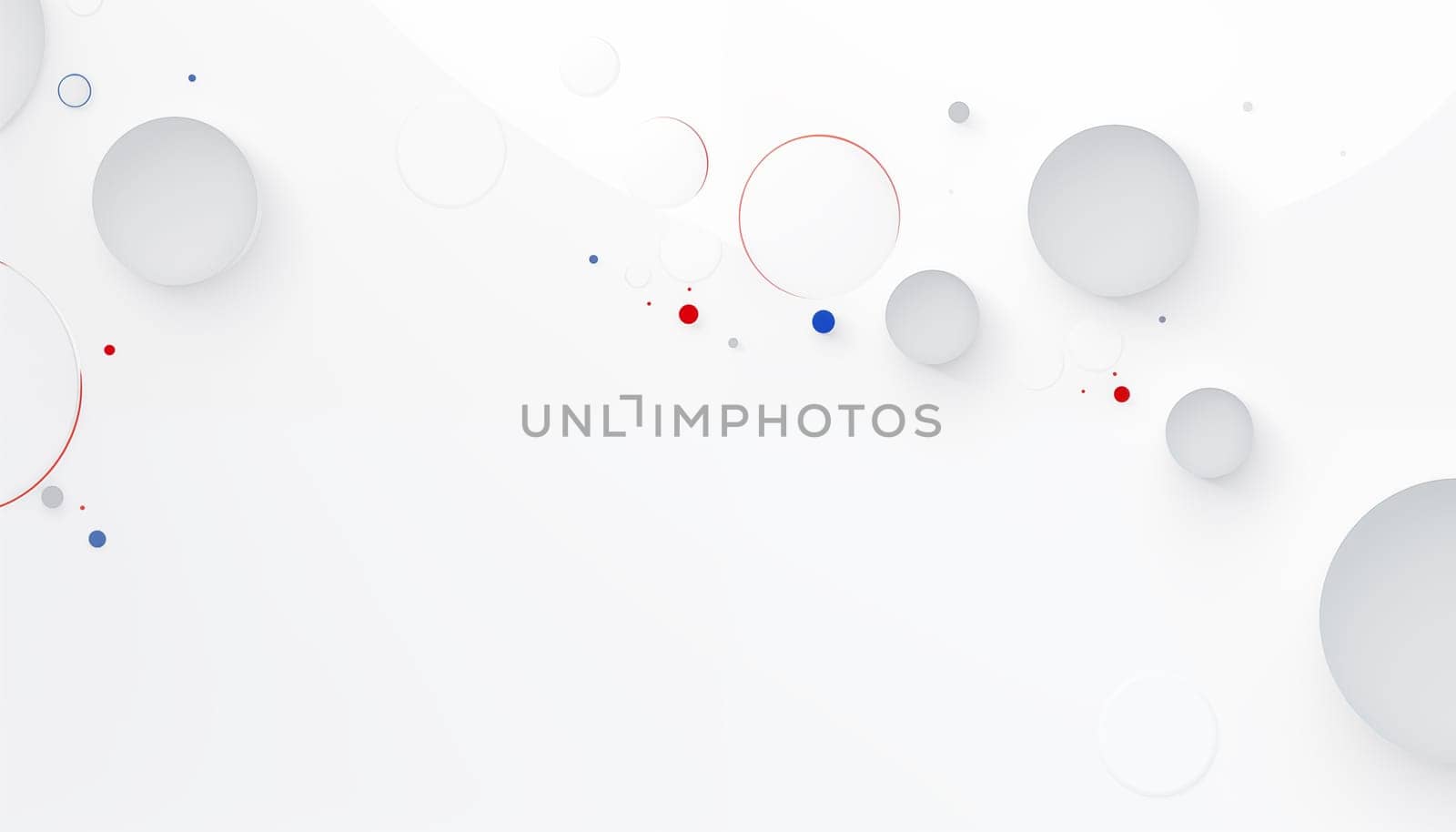 White abstract background with circles. by Nadtochiy