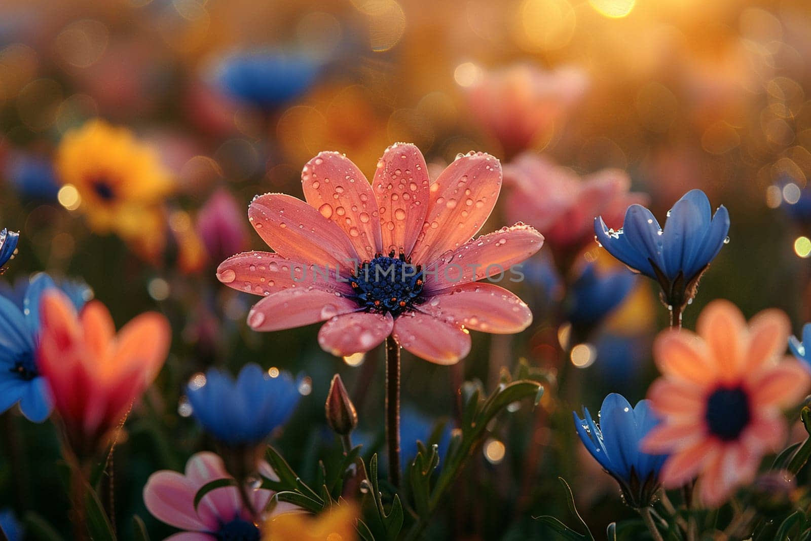 The first bloom of spring, a meadow awash with color