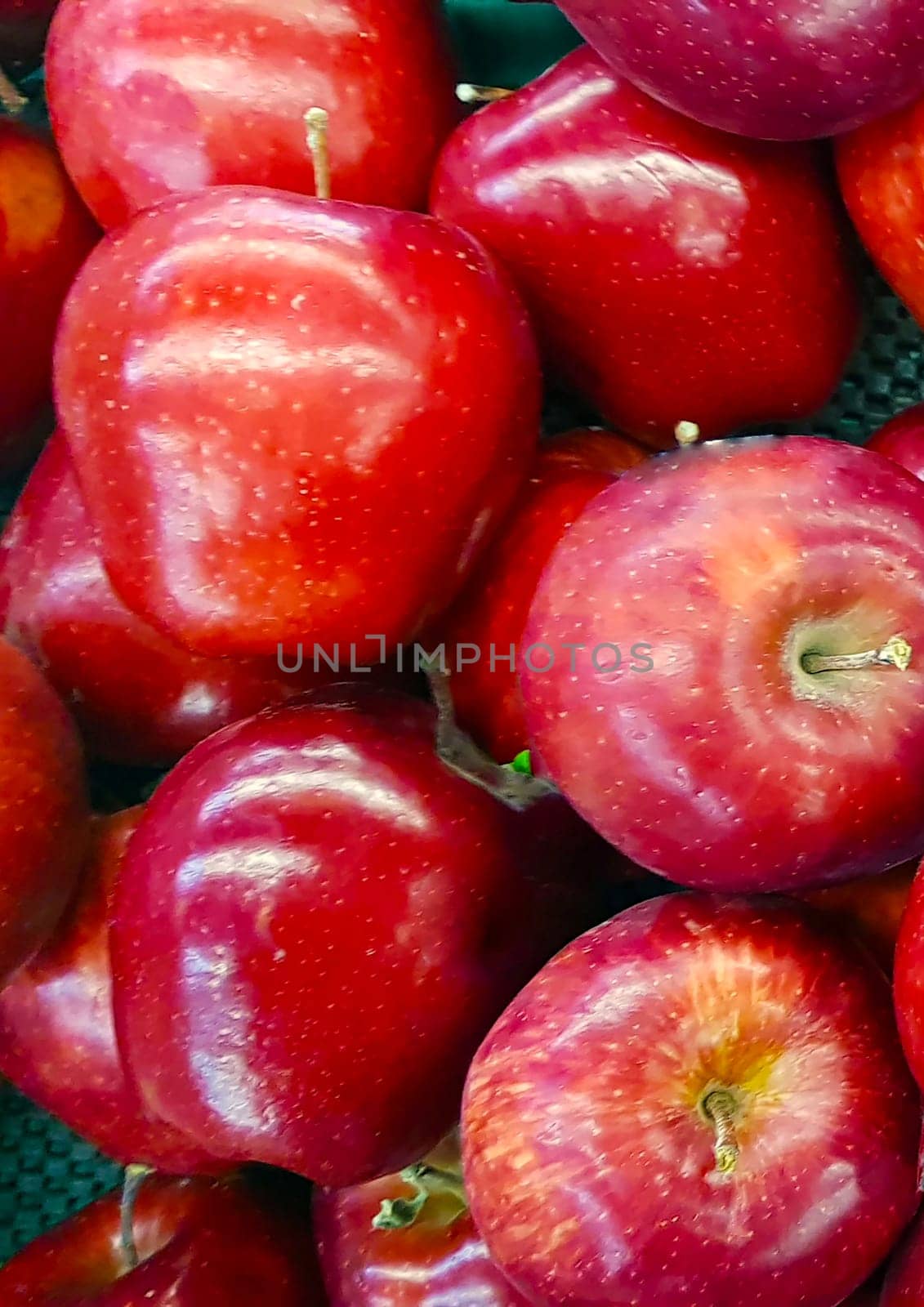 Fresh red apples good for multimedia and content background group of red ripe apples