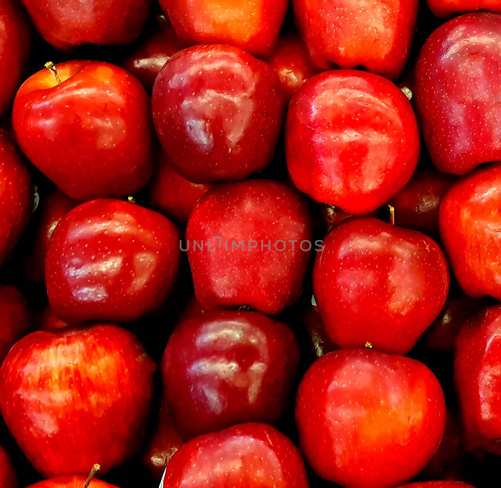 Fresh red apples good for multimedia and content background group of red ripe apples