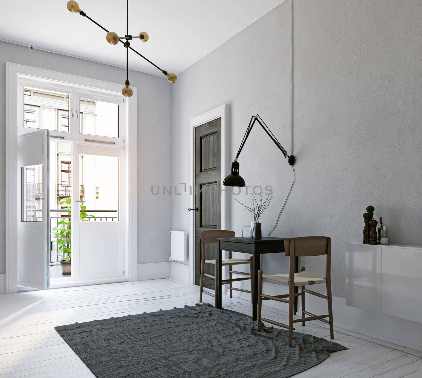 modern scandinavian style interior. by vicnt