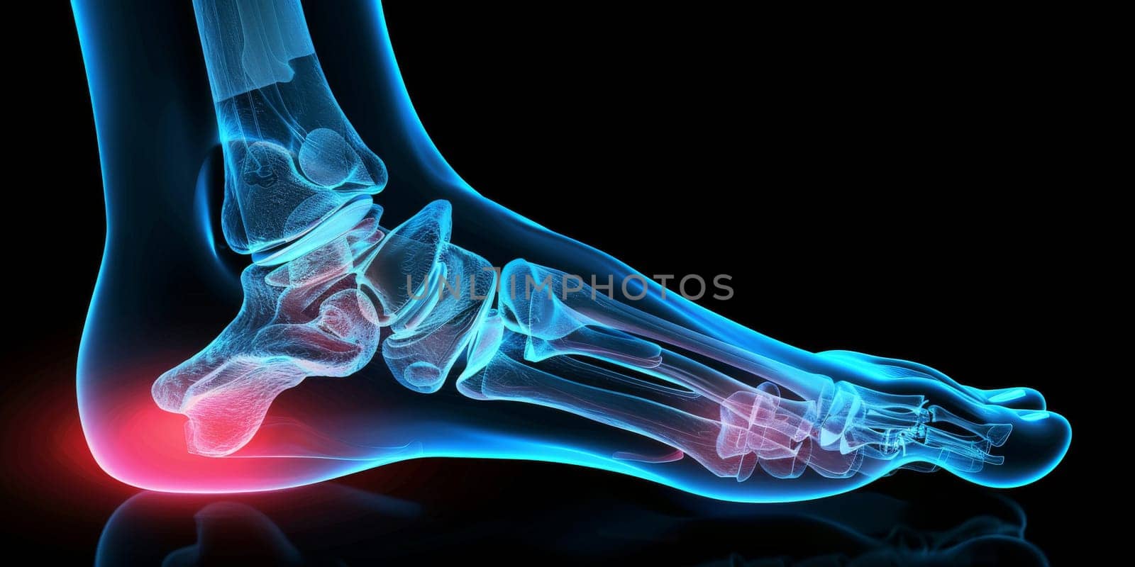 Xray of a human painful feet, lifestyle concept by Kadula