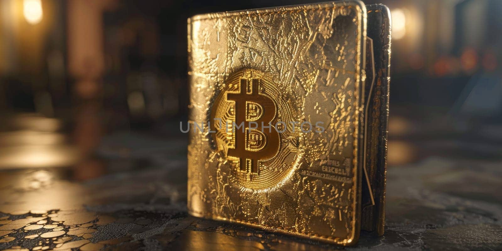 Bitcoin wallet, a financial and cryptocurrency concept