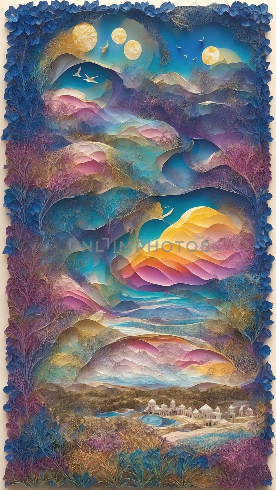 Abstract colorful background. AI generated
