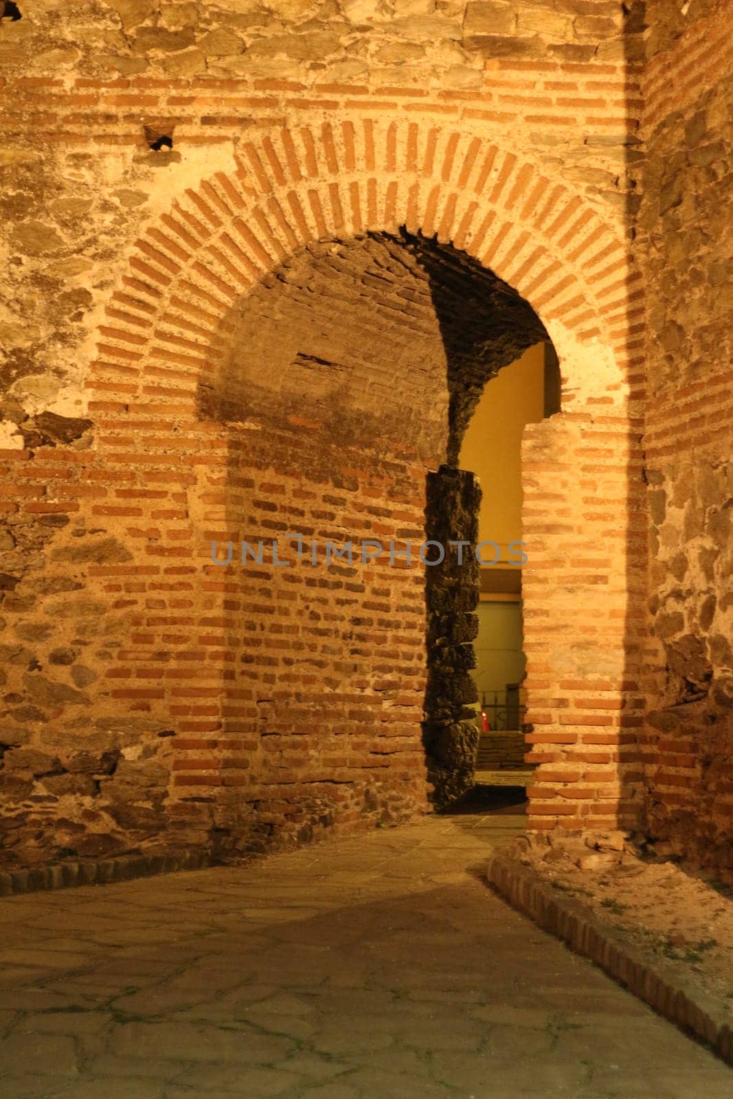 Nocturnal Majesty: Thessaloniki's Ancient City Walls Illuminated by DakotaBOldeman