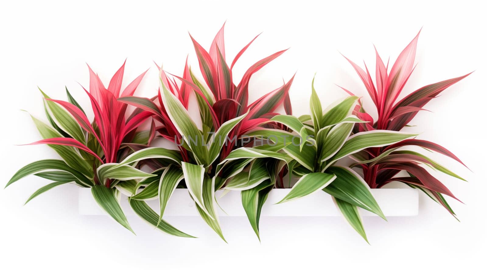 Red flower Cordyline. High quality photo