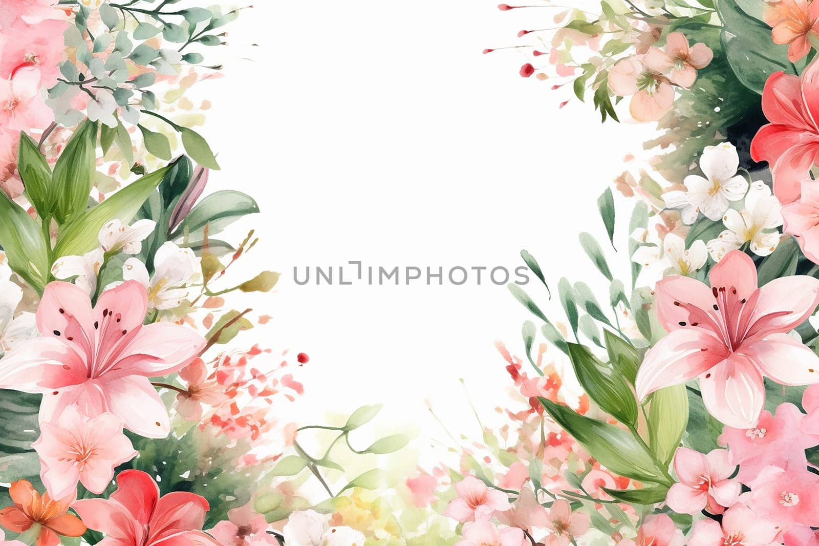 Elegant floral arrangement on a white background. by Hype2art