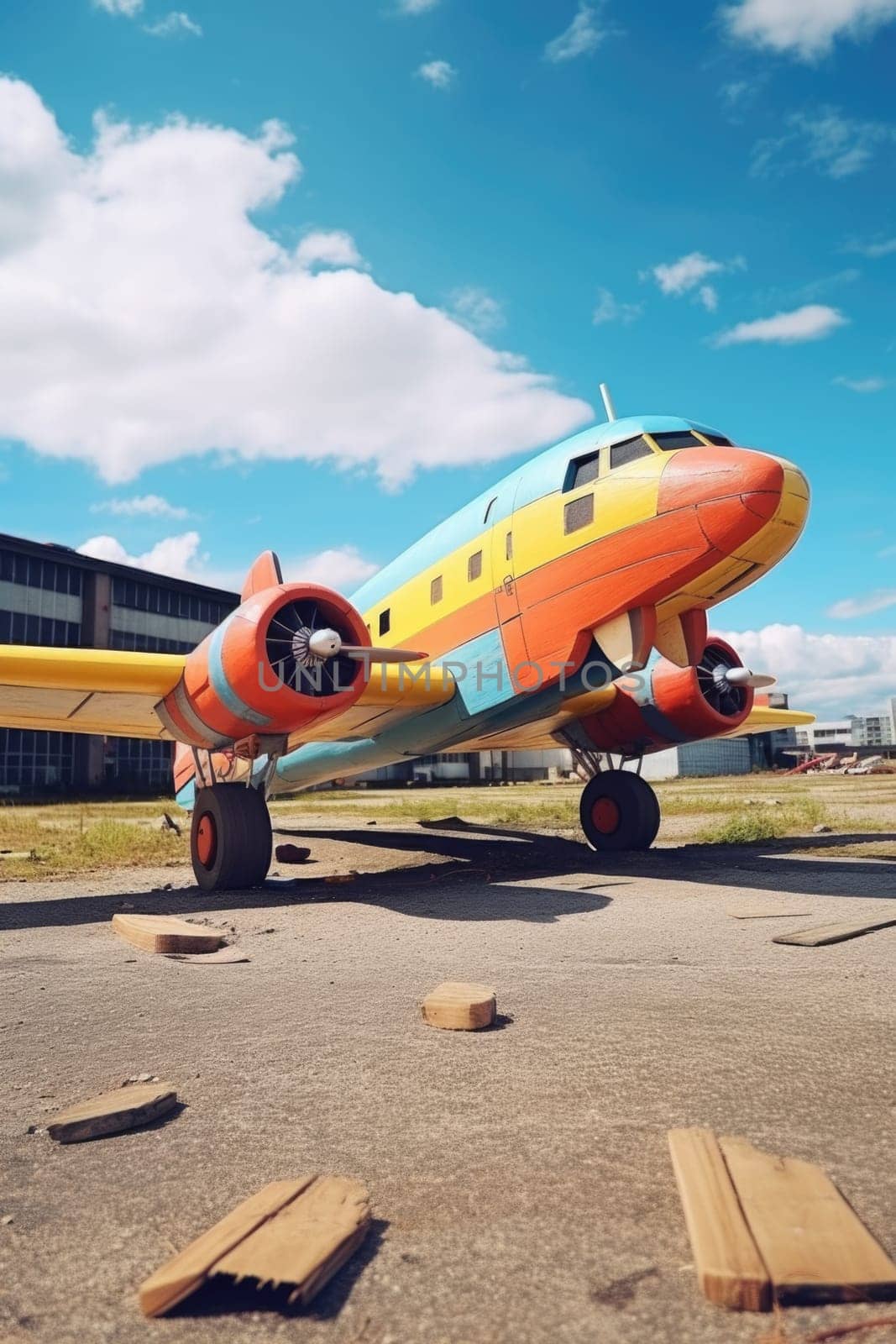 A large passenger airplane on an airport runway .