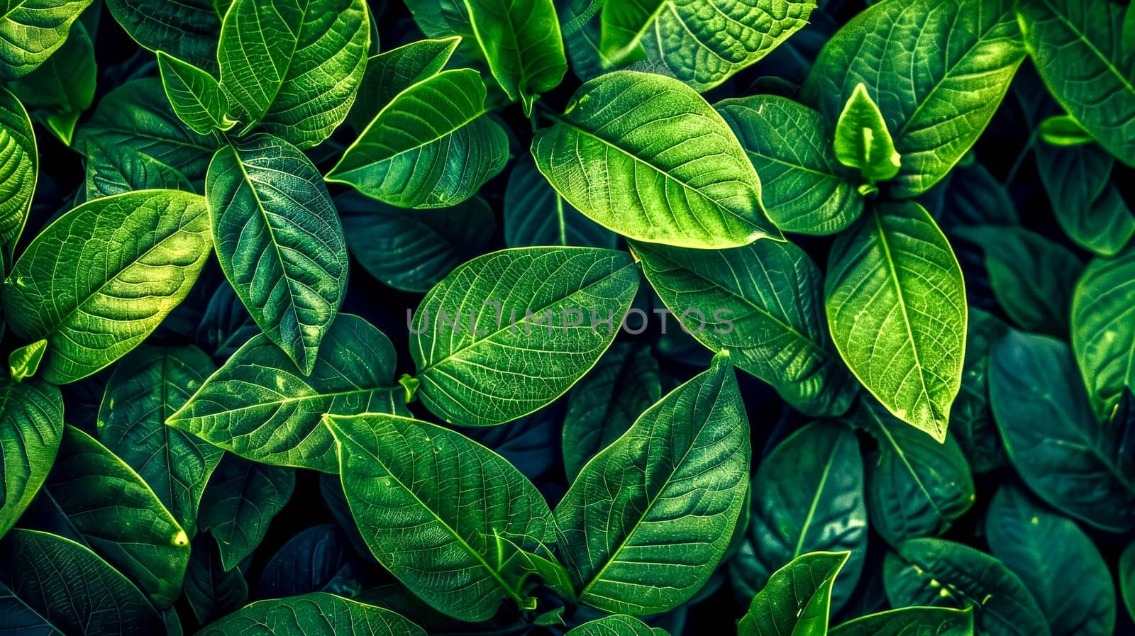 Lush green leaf texture background by Edophoto