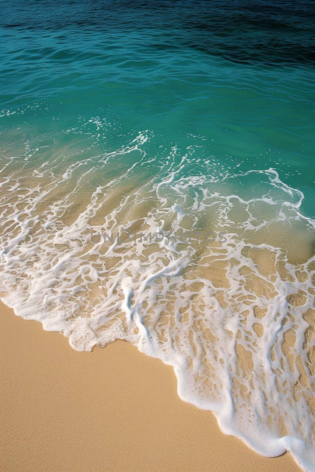 Tropical beach with clear blue water on the islands.