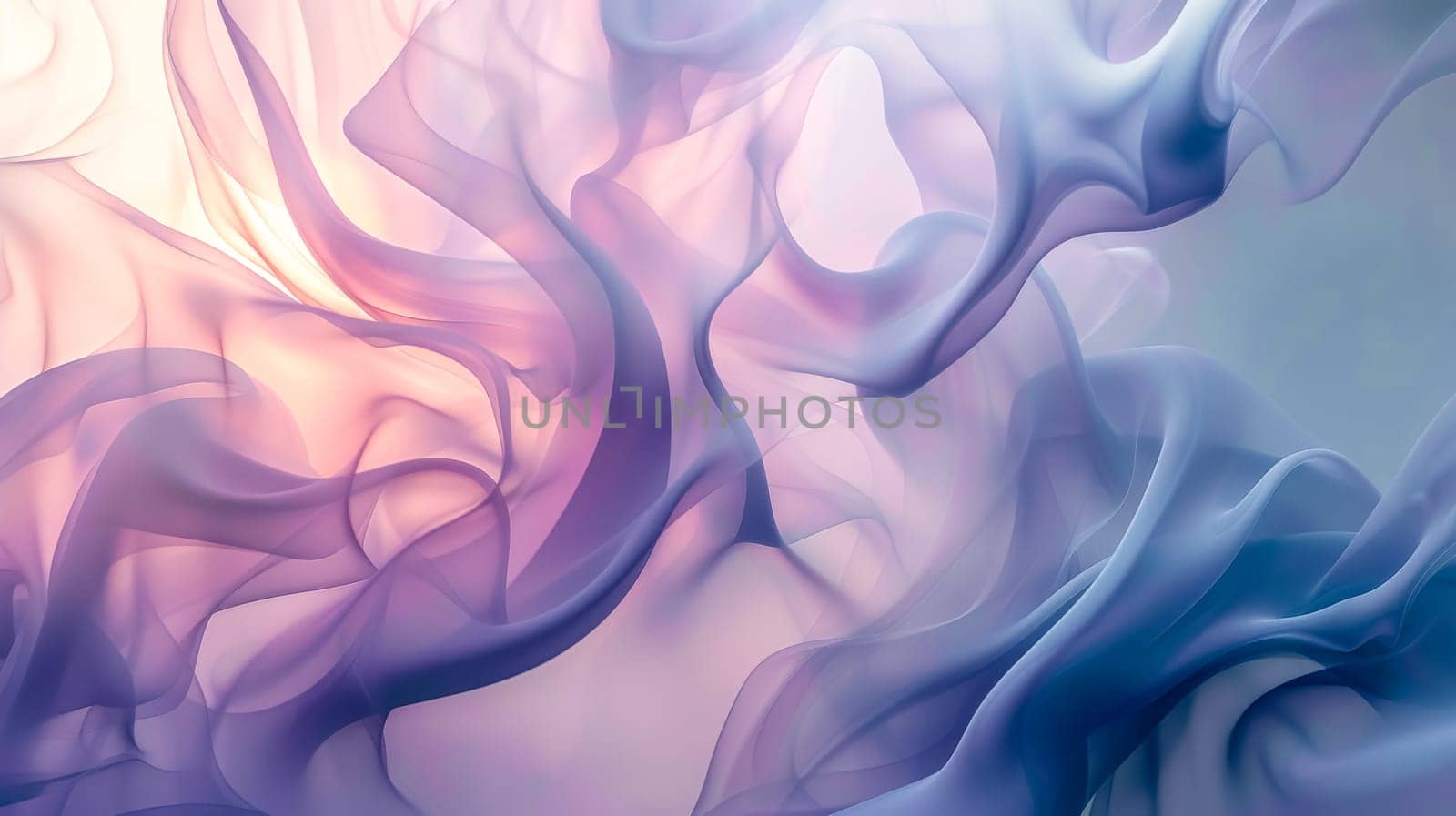 Smooth waves of silk in pastel colors creating a serene and dreamy backdrop