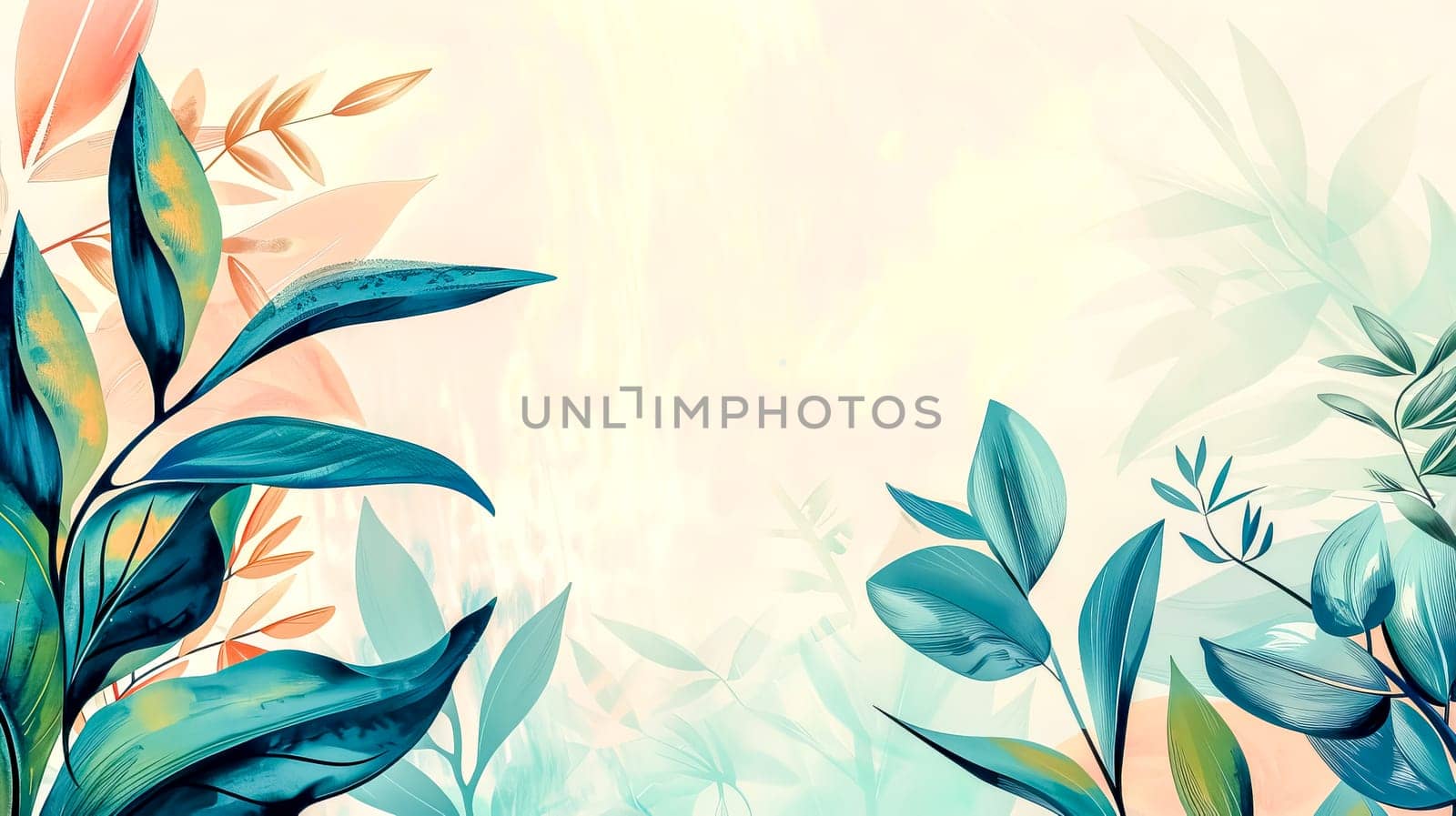 Serene botanical background with pastel tones by Edophoto