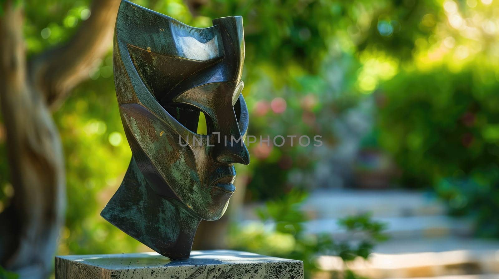 An abstract statue created by a modern sculptor by natali_brill