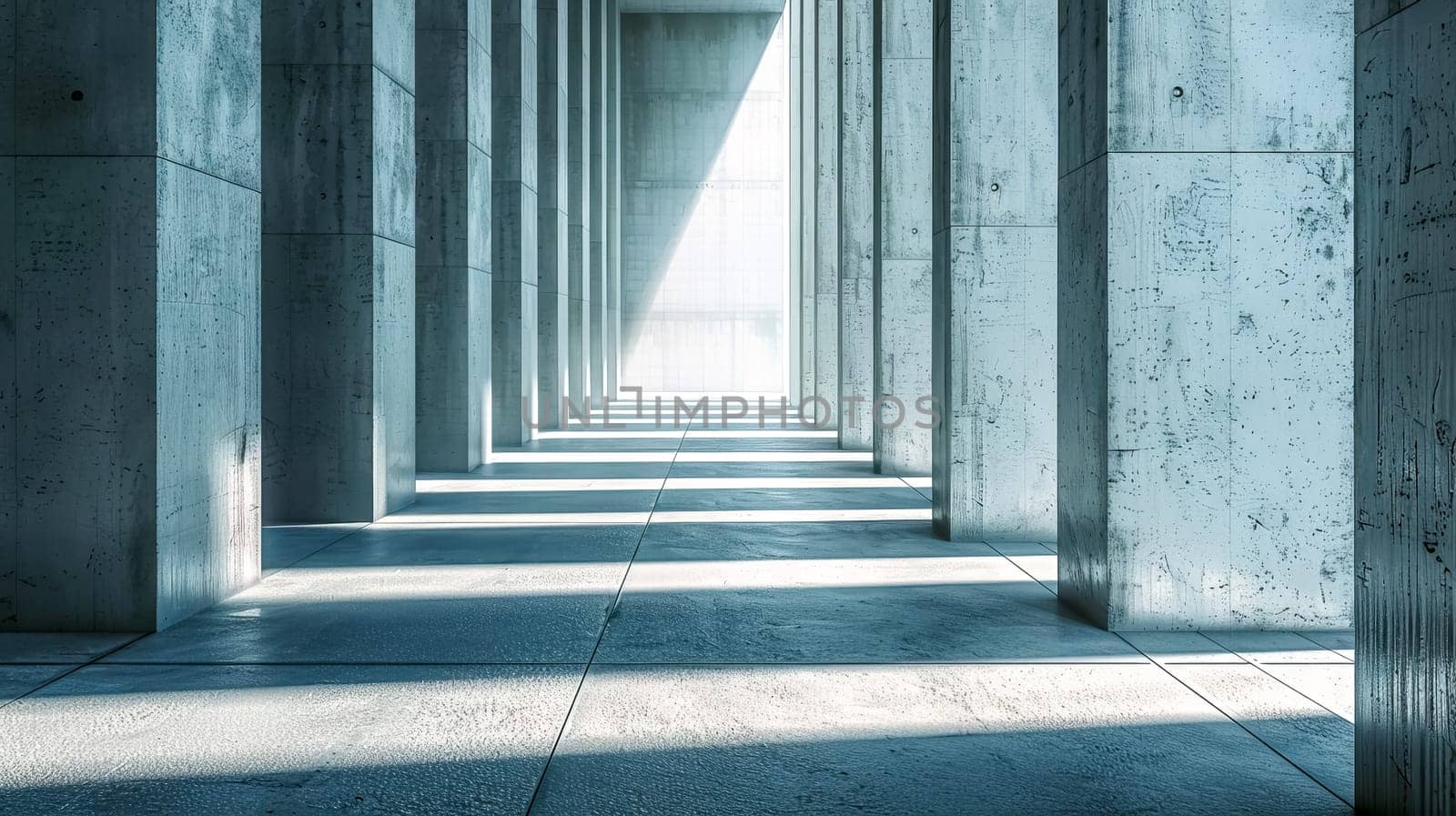 Serene modern hallway with sunlight by Edophoto