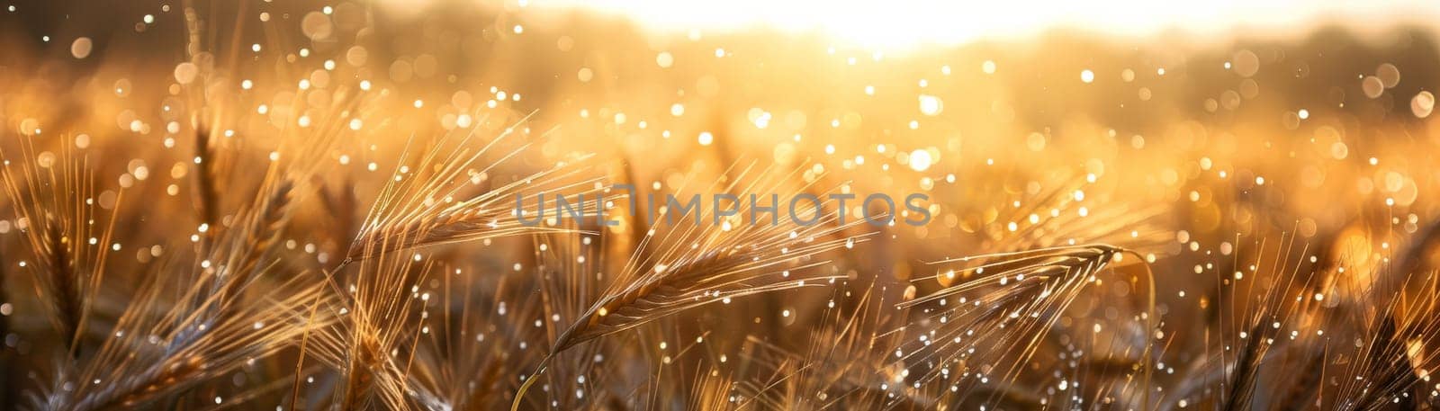 Barley field. farmland. Generative AI by itchaznong