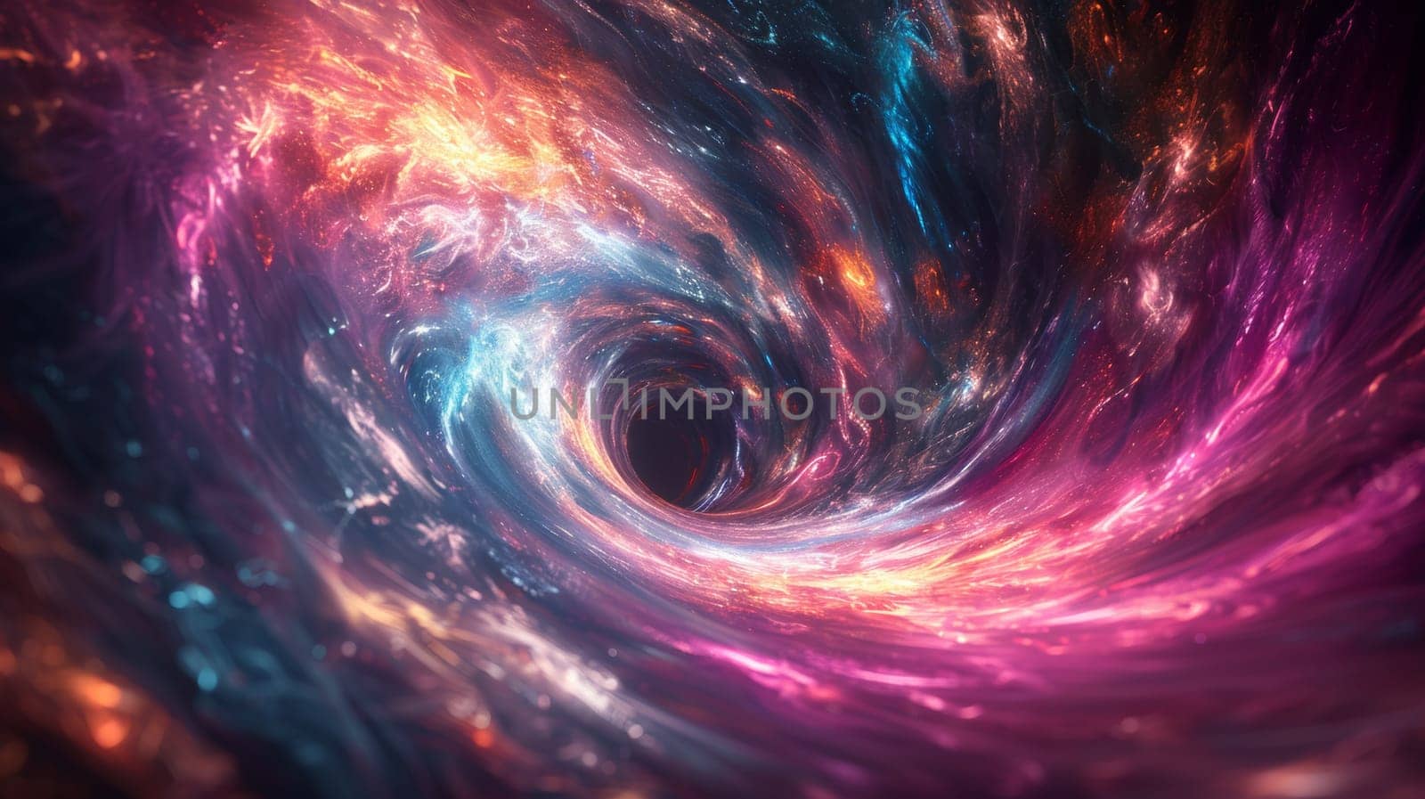 A colorful swirl of space in the middle