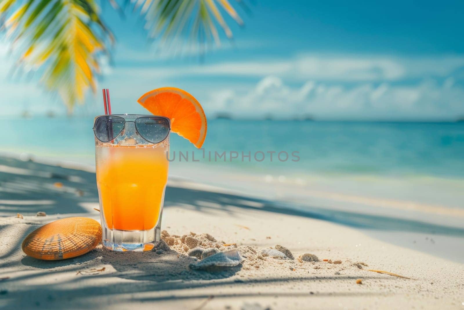 Photo of summer vacation background banner, Tropical beach in summer holiday concept by nijieimu