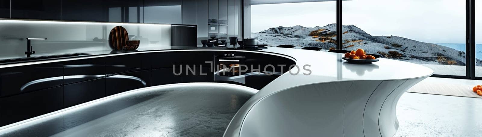 Ultra-modern kitchen with smart appliances and sleek by Benzoix