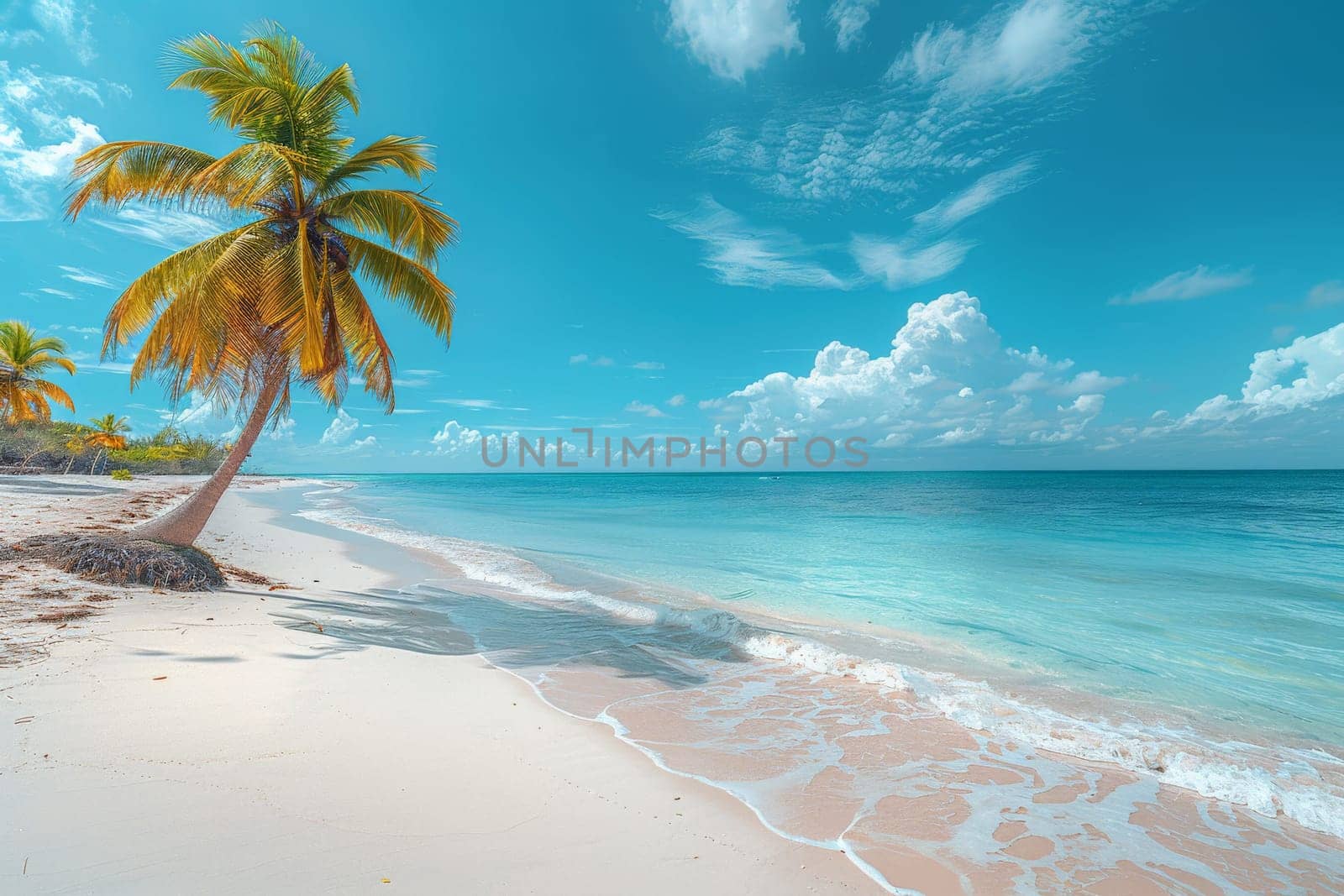 Photo of summer vacation background banner, Tropical beach in summer holiday concept.