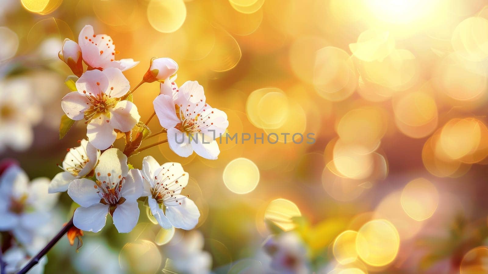 A close up of a flower with white petals and yellow centers, AI by starush